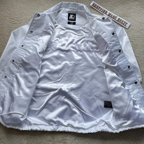 [S] STARTER CHICAGO CUBS BLACK LABEL Jacket Cheetah Print Logo Snap Buttons - Picture 2 of 10